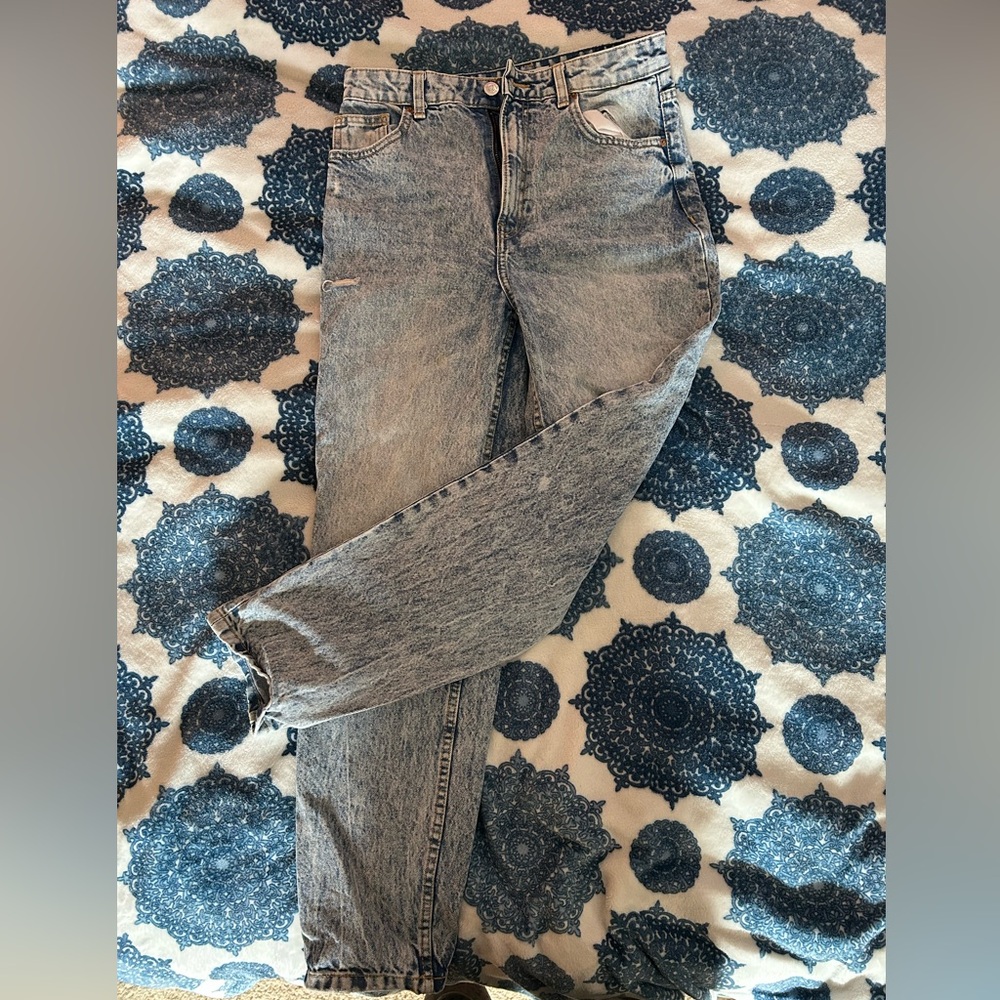 Bershka Mom Jeans Acid Wash